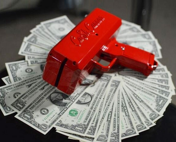 A cash gun