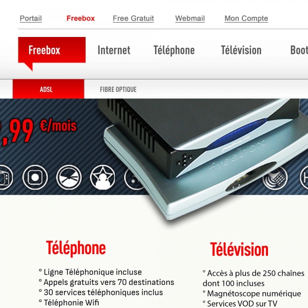 Free.fr Corporate Identity redesign