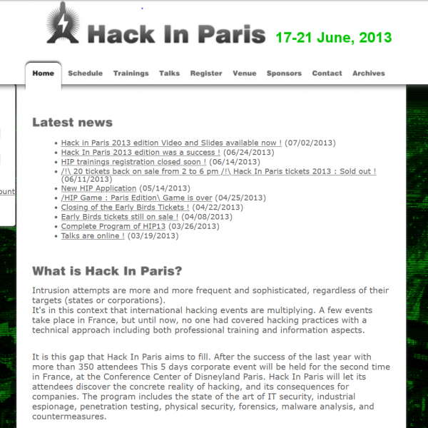 HACK IN PARIS