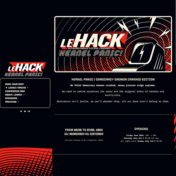 leHACK 2023 Hackers conference.