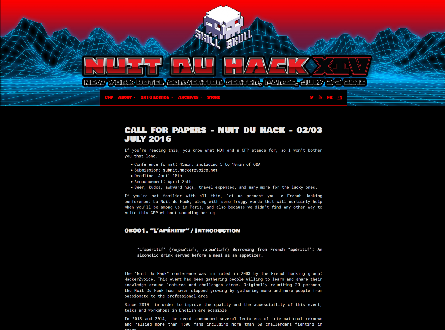 Nuit du Hack Hacker conference - ENERGUMENE