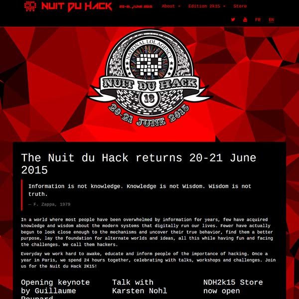 Nuit du Hack Hacker conference